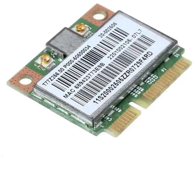 Alt view image 3 of 6 - WRIARICH BCM4313HMGB BCM4313 1x1 BGN WiFi Adapter Card, Half Mini PCI-E Wireless Network Card, Compatible with Z370, G480, G580, G780, Y470, Y570, Y480, Y580 Laptops