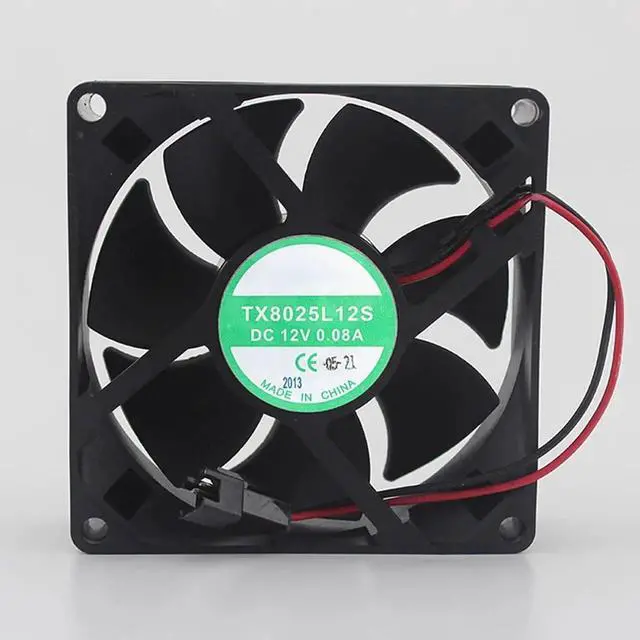Main image of WRIARICH TX8025L12S 8025 Silent Axial Cooling Fan DC 12V 0.08A 80×80×25mm Inverter Equipment Fan