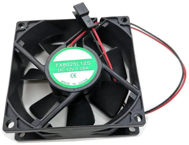 Alt view image 3 of 6 - WRIARICH TX8025L12S 8025 Silent Axial Cooling Fan DC 12V 0.08A 80×80×25mm Inverter Equipment Fan