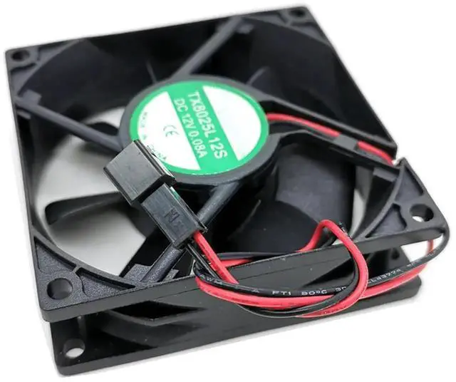 Alt view image 6 of 6 - WRIARICH TX8025L12S 8025 Silent Axial Cooling Fan DC 12V 0.08A 80×80×25mm Inverter Equipment Fan