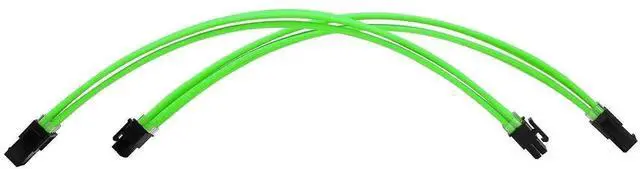 Alt view image 2 of 6 - WRIARICH Green Braided PSU Sleeved Extension Cable Kit, 18AWG ATX 24Pin + EPS 8Pin + PCIe 8Pin with Cable Combs for Motherboard & GPU