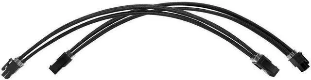 Main image of WRIARICH Black Braided PSU Extension Cable Kit, 18AWG ATX 24Pin + EPS 8Pin + PCI-E 8Pin Cables with Cable Combs for Motherboard & GPU