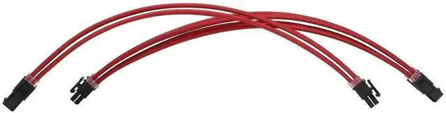Alt view image 6 of 6 - WRIARICH Red Braided PSU Extension Cable Kit, 18AWG ATX 24Pin + EPS 8Pin + PCIe 8Pin Cables with Cable Combs