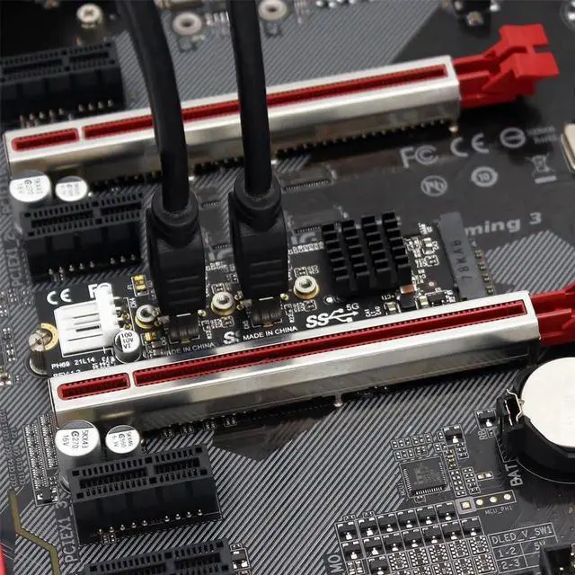 Alt view image 3 of 7 - WRIARICH M.2 M-Key to Dual Type-E USB 3.1 Front Panel Adapter Card, 10Gbps High Speed NGFF Expansion for Motherboard