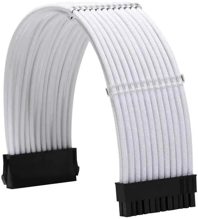 Alt view image 4 of 6 - WRIARICH Black Braided PSU Extension Cable Kit, 18AWG ATX 24Pin + EPS 8Pin + PCIe 8Pin Cables with Cable Combs