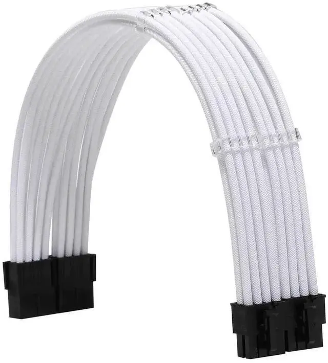 Alt view image 5 of 6 - WRIARICH Black Braided PSU Extension Cable Kit, 18AWG ATX 24Pin + EPS 8Pin + PCIe 8Pin Cables with Cable Combs