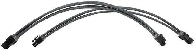 Alt view image 4 of 6 - WRIARICH Grey Braided PSU Extension Cable Kit, 18AWG ATX 24Pin + EPS 8Pin + PCIe 8Pin Cables with Cable Combs