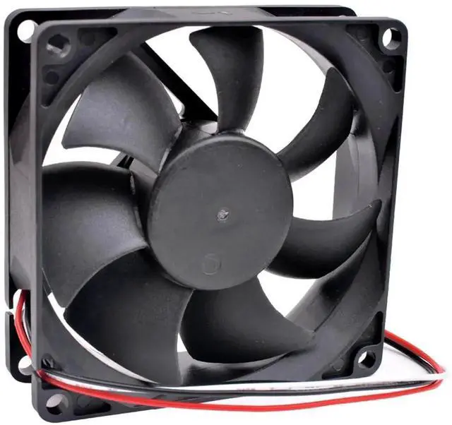 Alt view image 5 of 5 - WRIARICH DA08025B12UR 80x80x25mm DC12V 0.50A Double Ball High Airflow Cooling Fan for Chassis Server Inverter