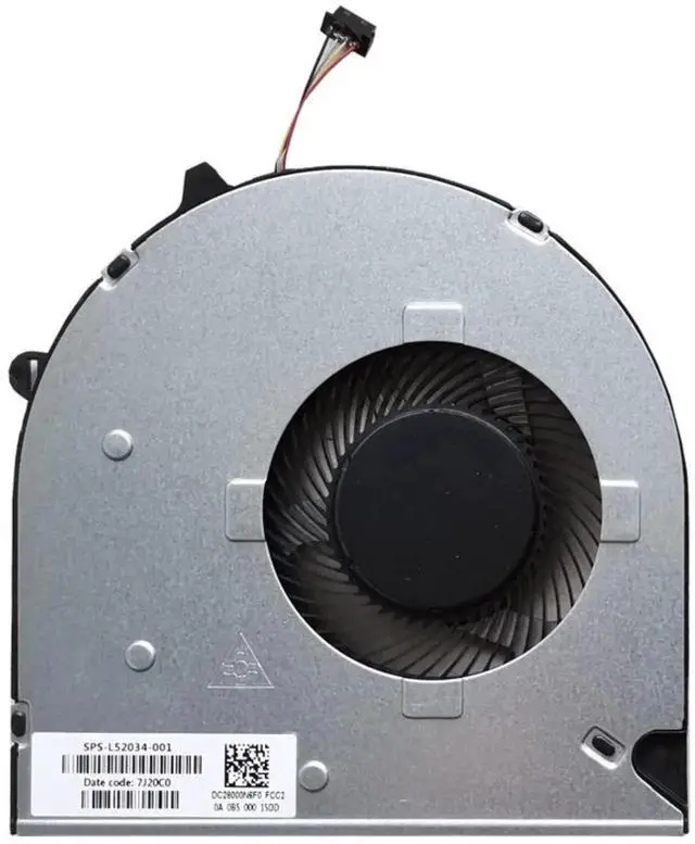 Alt view image 2 of 2 - WRIARICH New CPU Cooling Fan L52034-001 DC28000N6F0 FLG0 for HP Pavilion 15-DU/15-DW/15s-du, 250 G8/255 G8 TPN-C139 Laptops