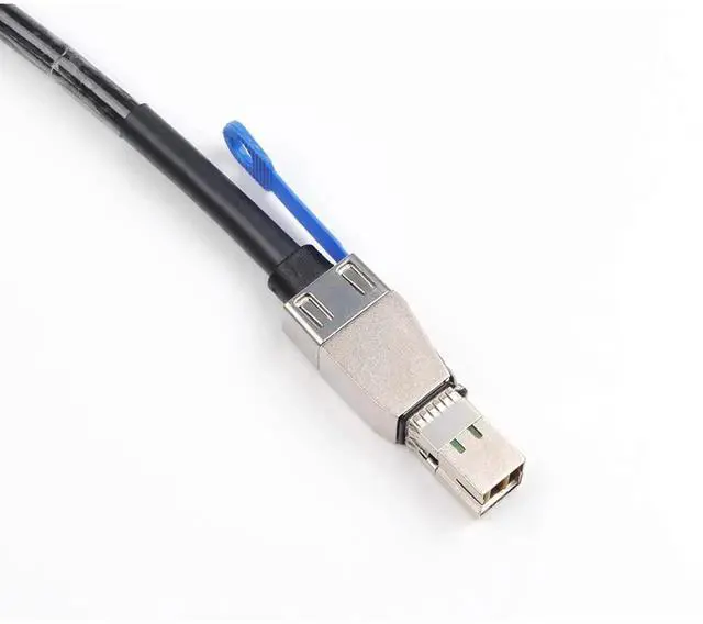 Alt view image 4 of 5 - WRIARICH 1M 3.3FT External SFF-8644 to SFF-8088 Hybrid Mini SAS HD Cable, 6Gbps SAS 2.0 Interconnect Wire for Server RAID JBOD Data Center Storage