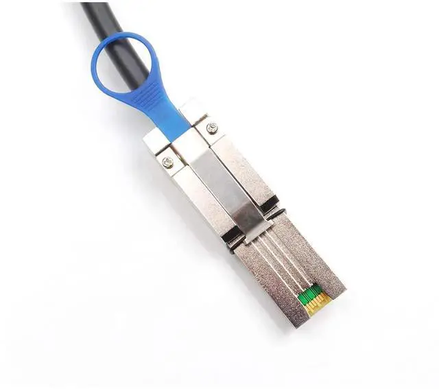 Alt view image 2 of 5 - WRIARICH 1M 3.3FT External SFF-8644 to SFF-8088 Hybrid Mini SAS HD Cable, 6Gbps SAS 2.0 Interconnect Wire for Server RAID JBOD Data Center Storage