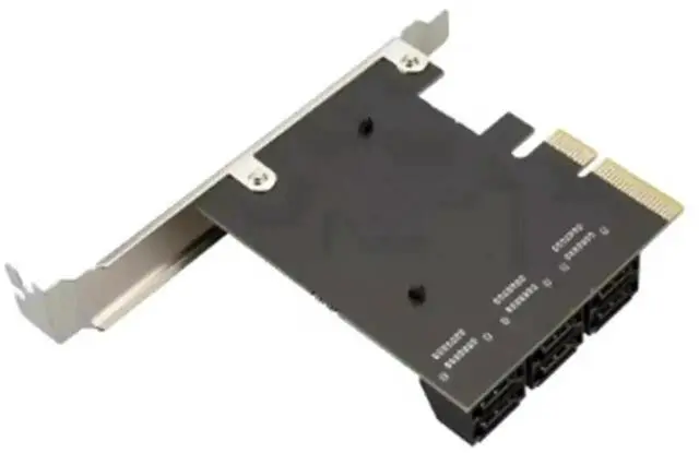 Alt view image 7 of 7 - WRIARICH 6 Ports PCIe X4 SATA 3.0 Expansion Card, PCI Express X4 to SATA III 6Gbps Storage Controller Adapter Board