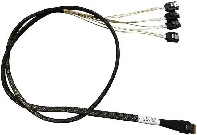 Main image of WRIARICH SFF-8087 38Pin to 4 SATA 7Pin Breakout Cable, 100cm Mini SAS to 4 SATA III Hard Drive Cable