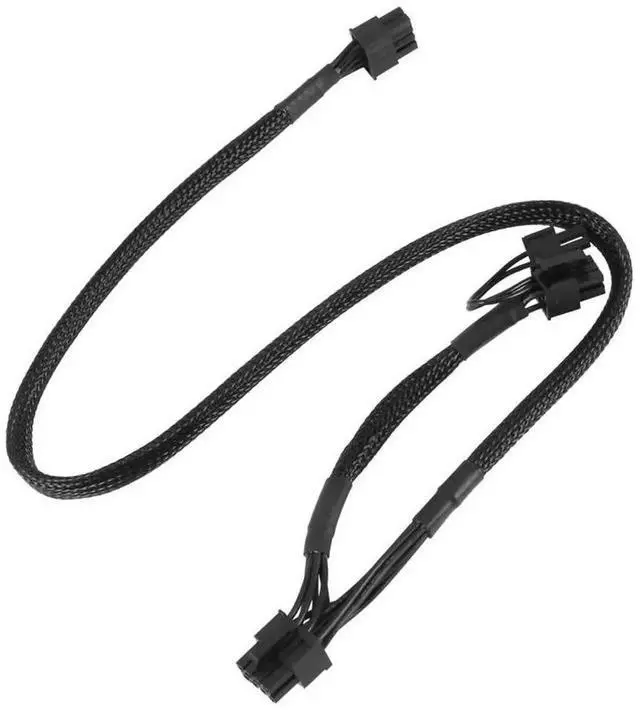 Alt view image 3 of 6 - WRIARICH 1PCS Dual PCIe 8Pin (6+2) Sleeved GPU Power Cable Compatible with Seasonic Modular PSU X-650 X-750 X-850 X-1050 X-1250, Braided Modular Graphics Card Power Supply Wire