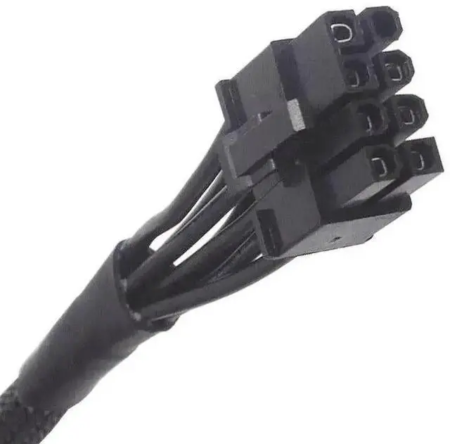 Alt view image 6 of 6 - WRIARICH 1PCS Dual PCIe 8Pin (6+2) Sleeved GPU Power Cable Compatible with Seasonic Modular PSU X-650 X-750 X-850 X-1050 X-1250, Braided Modular Graphics Card Power Supply Wire