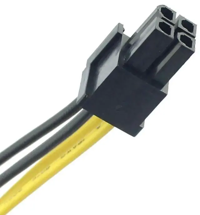 Alt view image 5 of 6 - WRIARICH 2-Pack 20cm 18AWG ATX 24Pin (20+4Pin) Splitter Extension Cables, Motherboard Power Adapter Cords for BTC Mining Rig
