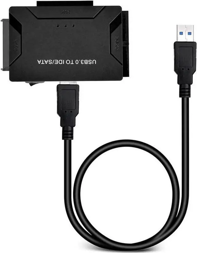 Alt view image 4 of 5 - WRIARICH IDE SATA to USB 3.0 Hard Drive Converter, SATA IDE Combo Adapter with 12V 2A Power Supply, Compatible with 2.5/3.5 Inch SATA IDE HDD SSD, Supports Up to 6TB Storage Drives