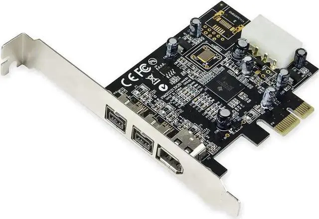 Alt view image 3 of 6 - WRIARICH PCIe 1.1 x1 FireWire 1394 Expansion Card, TI XIO2213B Chipset 3-Port IEEE1394B & 1394A Controller, Legacy Driver Required for Windows 8/10