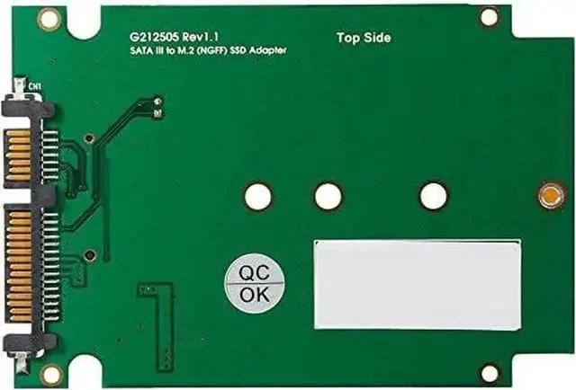 Alt view image 6 of 7 - WRIARICH 2.5" SATA III to M.2 B-Key SATA SSD Aluminum Adapter Enclosure SY-ADA40092