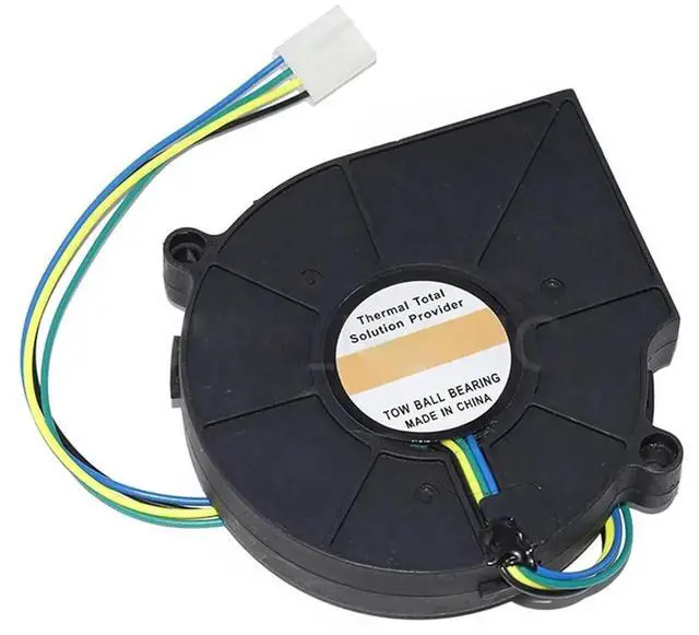 Main image of WRIARICH 75x75x15mm CPU Blower Fan Replacement Model BB7515BU B127515BU, DC 12V 0.80A 4-Wire PWM Centrifugal Fan with Copper Radiator for Desktop CPU Cooling
