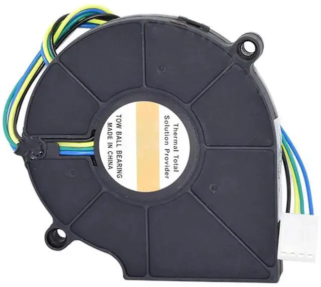 Alt view image 4 of 4 - WRIARICH 75x75x15mm CPU Blower Fan Replacement Model BB7515BU B127515BU, DC 12V 0.80A 4-Wire PWM Centrifugal Fan with Copper Radiator for Desktop CPU Cooling