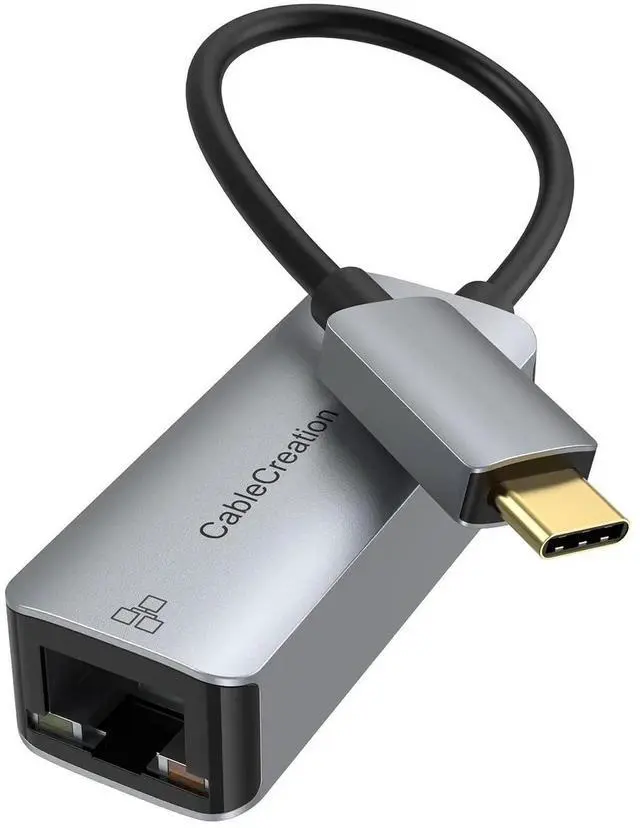 Main image of USB-C Gigabit Ethernet Adapter, Thunderbolt 3 Compatible Type-C to RJ45 10/100/1000Mbps LAN Network Dongle for Steam Deck, MacBook Pro/Air M1/M2, iPad 2022, Galaxy S22 Ultra & All USB-C Devices