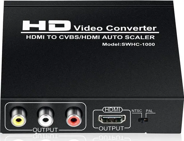 Main image of WRIARICH HDMI to HDMI + 3RCA CVBS Composite AV Converter, PAL/NTSC Dual Standard HDMI to RCA Audio Video Adapter Compatible with TV Stick, PS3, PC, Laptop, Xbox, HDTV, DVD
