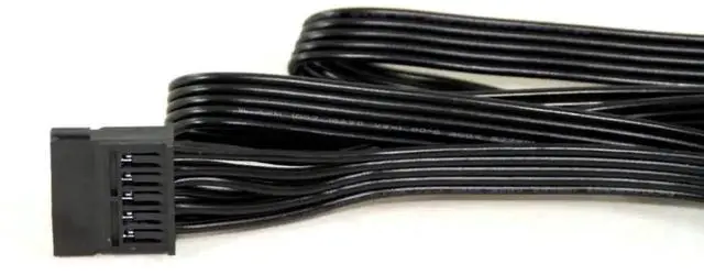 Alt view image 3 of 6 - WRIARICH 6Pin to 3x Straight SATA Power Cable, 18AWG 50+15+15cm Modular PSU Cord Compatible with Corsair SF450 SF600 SF750 SFX Power Supply for SSD & HDD