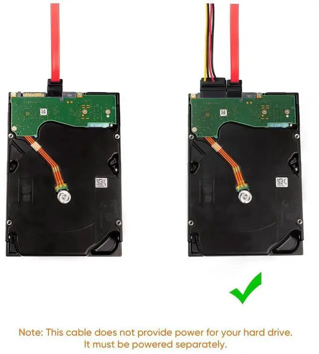 Alt view image 2 of 7 - WRIARICH 5 Pack 18 Inch Red SATA III Data Cable with Locking Latches, 6Gbps 7Pin Female to Female SATA Cable for HDD SSD Motherboard