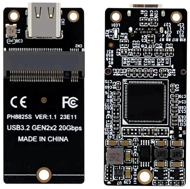 Main image of WRIARICH M.2 NVMe to Type-C Riser Adapter Board, USB3.2 Gen2x2 20Gbps (Up to 2000MB/s) ASM2364 Controller, Compatible with 2230/2242/2260/2280 M.2 SSD