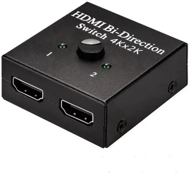 Alt view image 2 of 6 - WRIARICH Bi-Directional 4K HDMI KVM Switch 2 in 1 Out / 1 in 2 Out, HDMI Splitter Adapter Compatible with PS4 PS5 Xbox PC TV