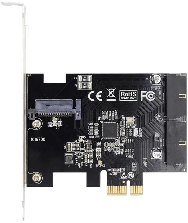 Main image of WRIARICH PCI-E 1X to USB3.0 Front Panel Header Adapter, 5Gbps 19Pin/20Pin Internal Extension Card for Desktop Motherboard