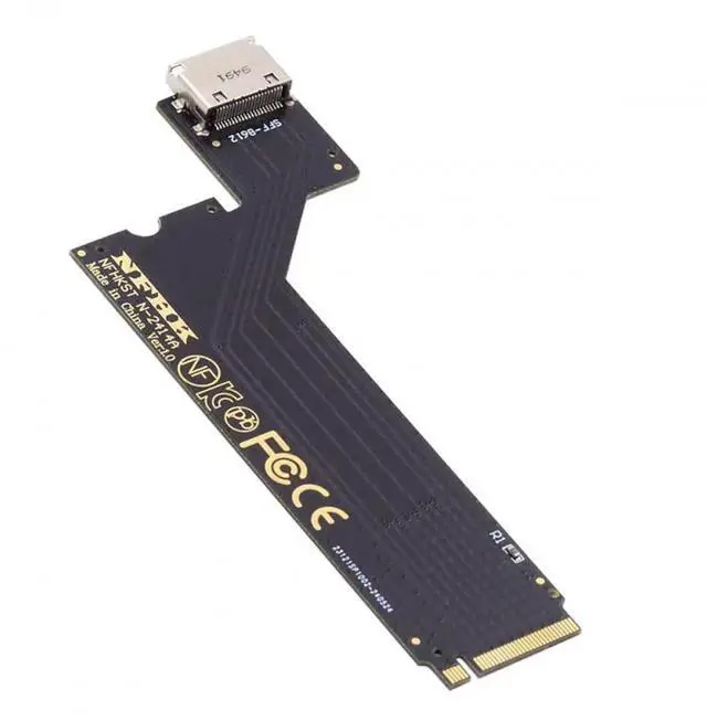 Main image of WRIARICH PCIe 4.0 M.2 M-Key to OCuLink SFF-8612 SFF-8611 Host Adapter, Custom Fit for 2024 Lenovo ThinkBook 14+ AMD Ryzen 7 8845 Laptop, Supports External eGPU & U.2 NVMe SSD Expansion