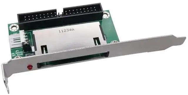 Alt view image 3 of 6 - WRIARICH Compact Flash to 40/39-Pin IDE Bootable Adapter Card with PCI Bracket Panel, CF Memory Card to Desktop IDE Storage Converter
