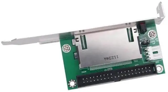 Alt view image 6 of 6 - WRIARICH Compact Flash to 40/39-Pin IDE Bootable Adapter Card with PCI Bracket Panel, CF Memory Card to Desktop IDE Storage Converter