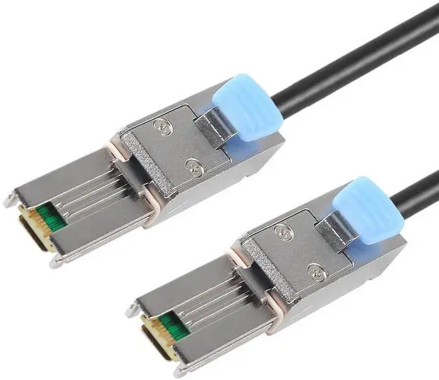 Main image of 1M SFF-8088 Male to Male External Mini SAS Cable, 26Pin 6Gbps SAS 2.0 Shielded External Storage Wire for Server RAID Card, DAS Disk Array, External Hard Drive Enclosure & Data Center Storage Connectio