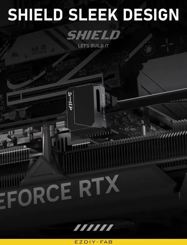 Alt view image 6 of 7 - WRIARICH PCIe 5.1 90 Degree Right Angle 600W 12VHPWR Adapter, 12+4Pin 12V-2x6 GPU Power Connector, Black STD Type 1 Pack for RTX 3090Ti 4070Ti 4080 4090 Graphics Card