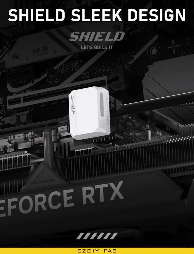 Alt view image 7 of 7 - WRIARICH PCIe 5.1 RVS-Type 90° Right Angle 12V-2x6 12VHPWR Adapter, 600W 12+4Pin GPU Power Connector, White, 1 Pack, Compatible with RTX 3090Ti, 4070Ti, 4080, 4090 Graphics Cards