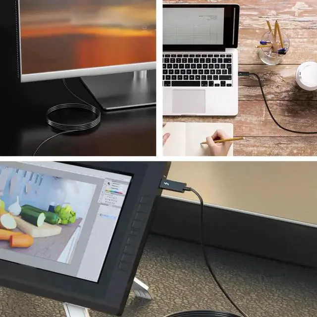 Alt view image 4 of 7 - WRIARICH 0.7M Thunderbolt 4 USB-C Cable 40Gbps 100W PD Charging 8K Video Output