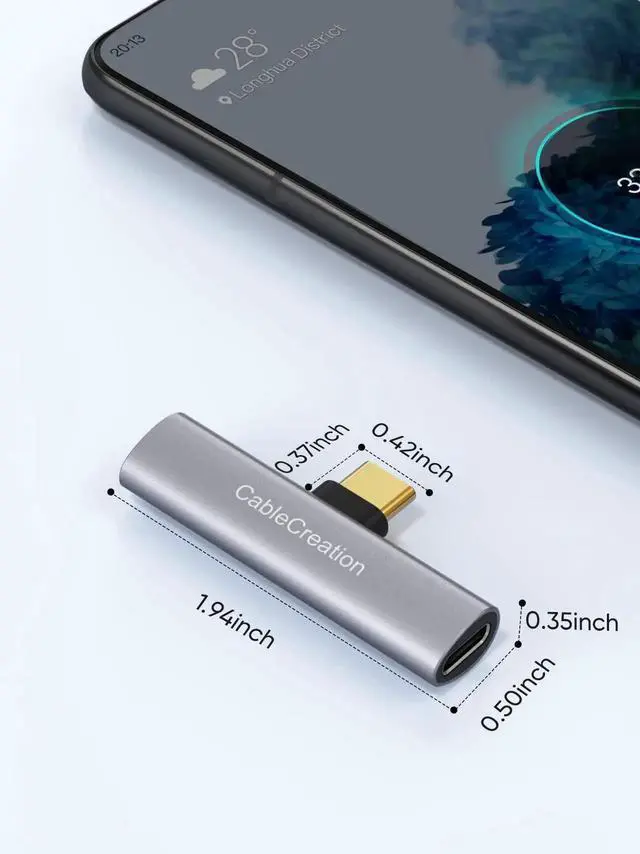 Alt view image 7 of 7 - WRIARICH 2-in-1 USB C Splitter Audio PD Charging Adapter, Type C to 3.5mm Aux Headphone Jack Fast Charge Dongle for iPhone 15/16, MacBook, iPad Pro, Samsung S9-S24 Ultra, Pixel 6/7/8/9 Plus