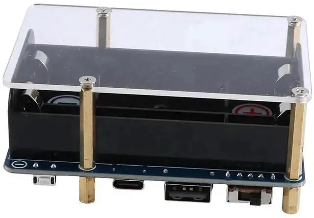Alt view image 7 of 7 - WRIARICH Raspberry Pi UPS Power Supply Module, 5V Output, Pogo Pin Charge & Discharge Uninterruptible Power Module