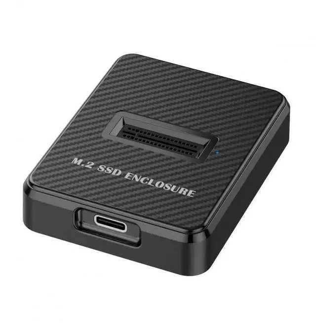 Main image of WRIARICH USB 3.0 Type-C to M.2 NVMe SATA SSD Enclosure, Vertical PCBA Case M-Key NGFF Docking Box with RTL9210B Chip