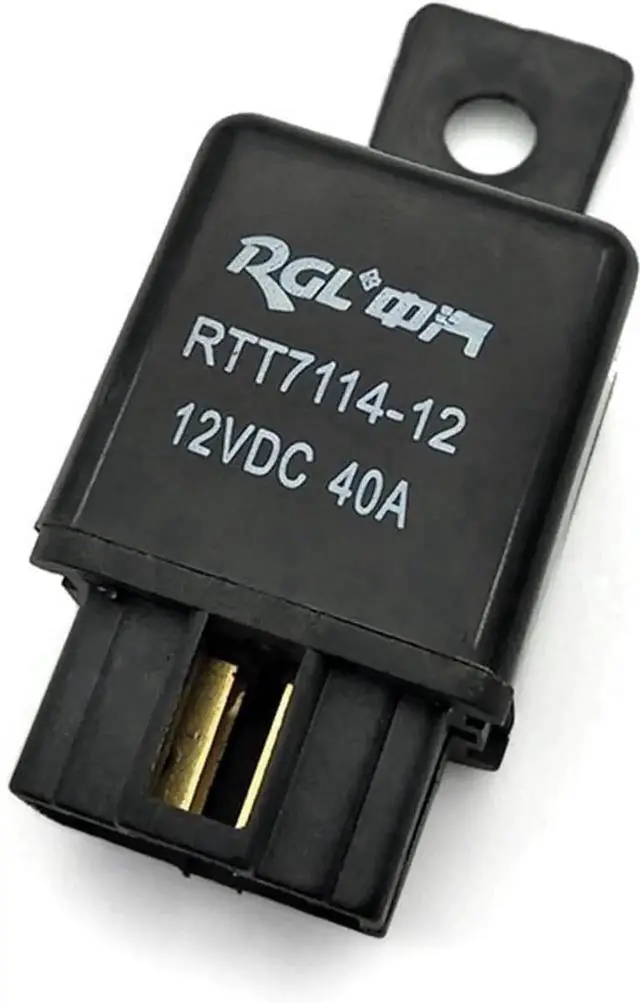 Main image of WRIARICH 2PCS Automotive Relay 40A DC12V/24V, 4Pin Single Normally Open with 6.5mm Fixed Hole, Matched 4Pin Socket for Car & Truck