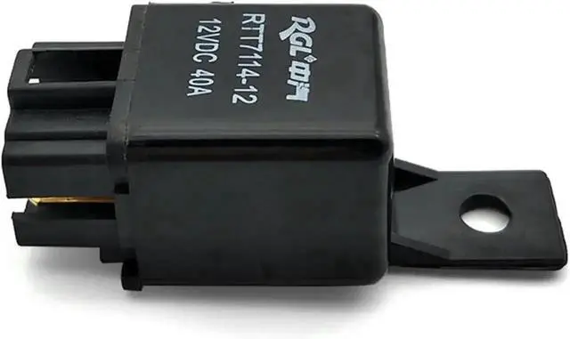Alt view image 3 of 5 - WRIARICH 2PCS Automotive Relay 40A DC12V/24V, 4Pin Single Normally Open with 6.5mm Fixed Hole, Matched 4Pin Socket for Car & Truck