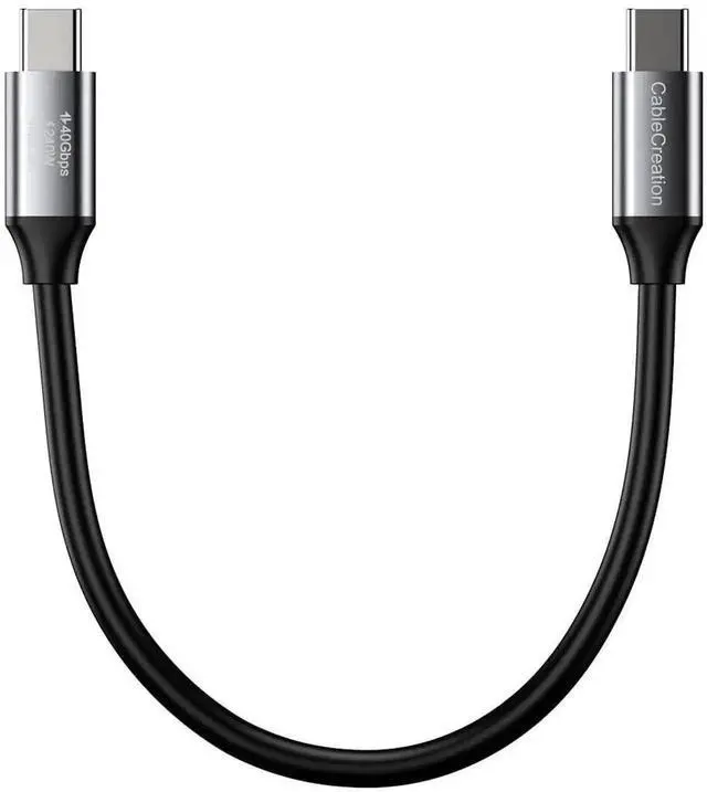 Main image of WRIARICH 0.5FT Short USB4 Cable 40Gbps 240W PD Charging Support 8K@60Hz Compatible Thunderbolt 4/3 USB-C