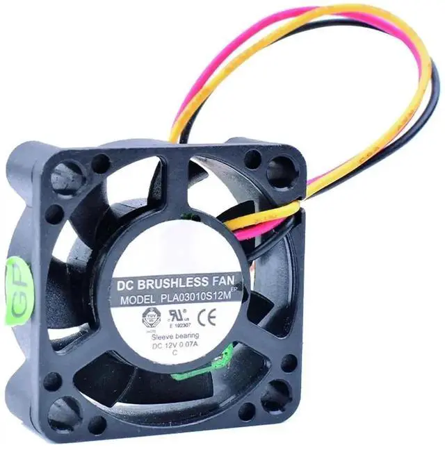Main image of WRIARICH 3010 Micro Cooling Fan PLA03010S12M, 30mm 3CM 12V 0.07A DC Brushless Fan for Router Network Box