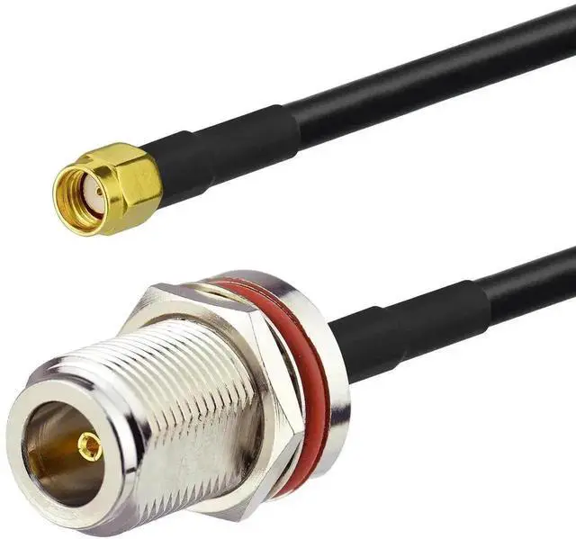 Alt view image 4 of 4 - WRIARICH 20ft RG58 Low Loss Coax Cable, N Female to RP-SMA Male Antenna Extension Cord Compatible with WiFi 4G LTE LoRa Antennas, Nebra RAK Bobcat Hotspot Miners