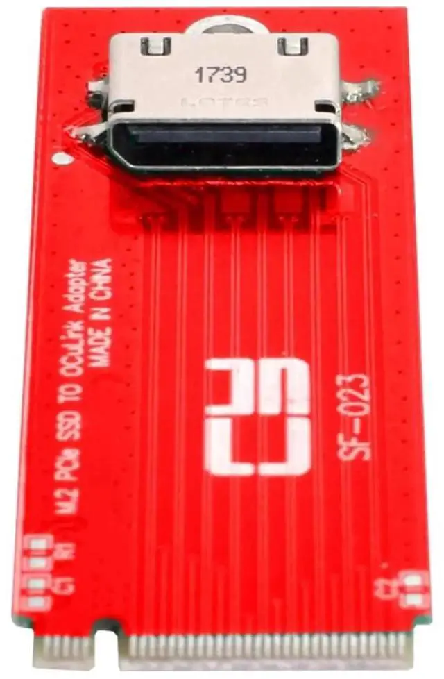 Main image of WRIARICH PCIe 4.0 M.2 M-Key to OCuLink SFF-8611/SFF-8612 Host Adapter, 2260 NGFF NVMe SSD Converter Card for U.2 Drives & External eGPU