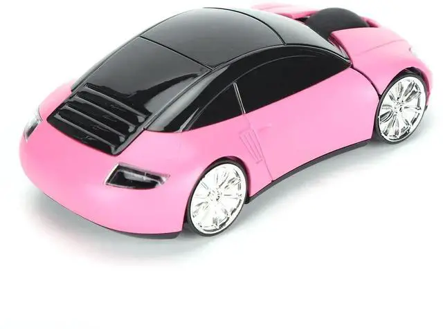 Alt view image 6 of 7 - WRIARICH 2.4GHz Wireless 3D Sport Car Shape Gaming Mouse with USB Receiver, Cute Stylish Car Wireless Mice for PC Laptop Desktop, Pink