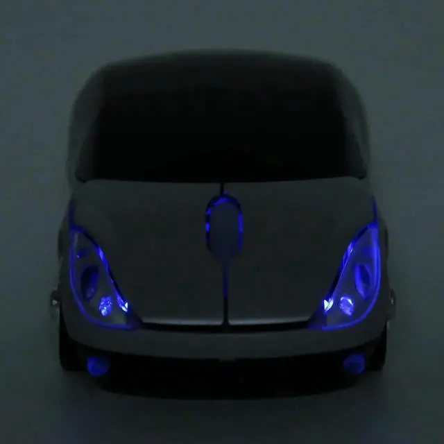 Alt view image 5 of 7 - WRIARICH 2.4GHz Wireless Cool Sport Car Shape Optical Mouse, Mini Sports Car Gaming Mice Compatible with Win98 Win7 Linux PC Laptop Computer, Silver